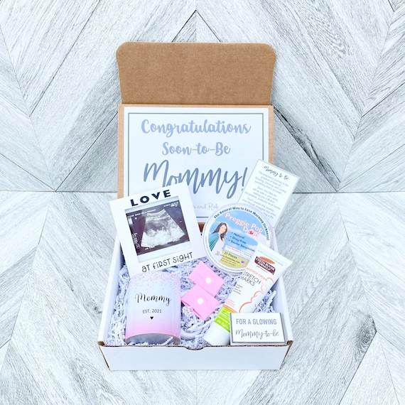 New Mommy Gift Set: Sonogram Frame, Stretch Mark Cream & Mommy Mug