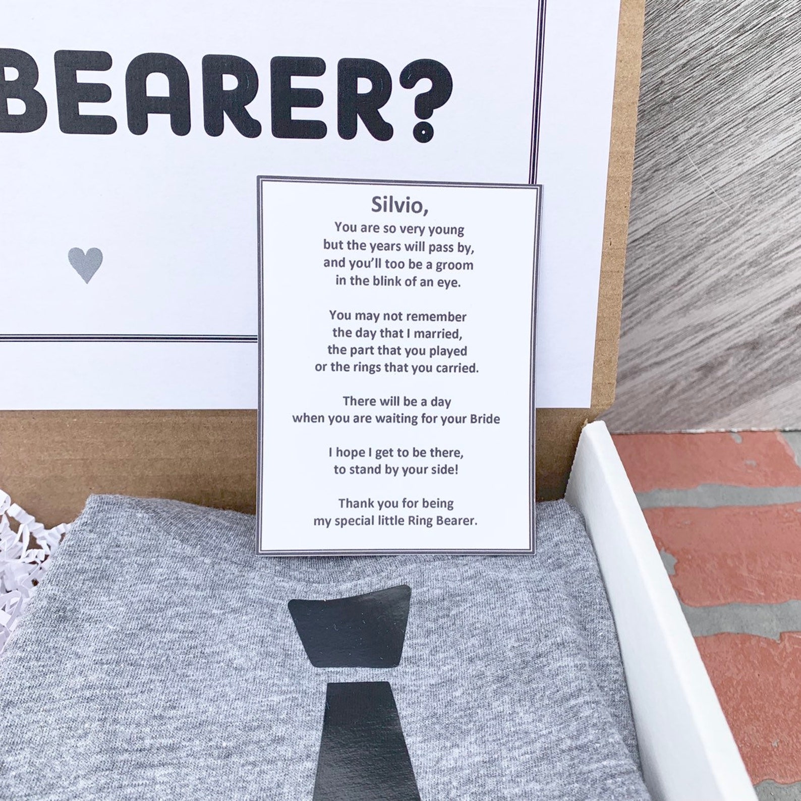 Ring Bearer Gift Set Ring Security Ring Bearer Proposal Etsy