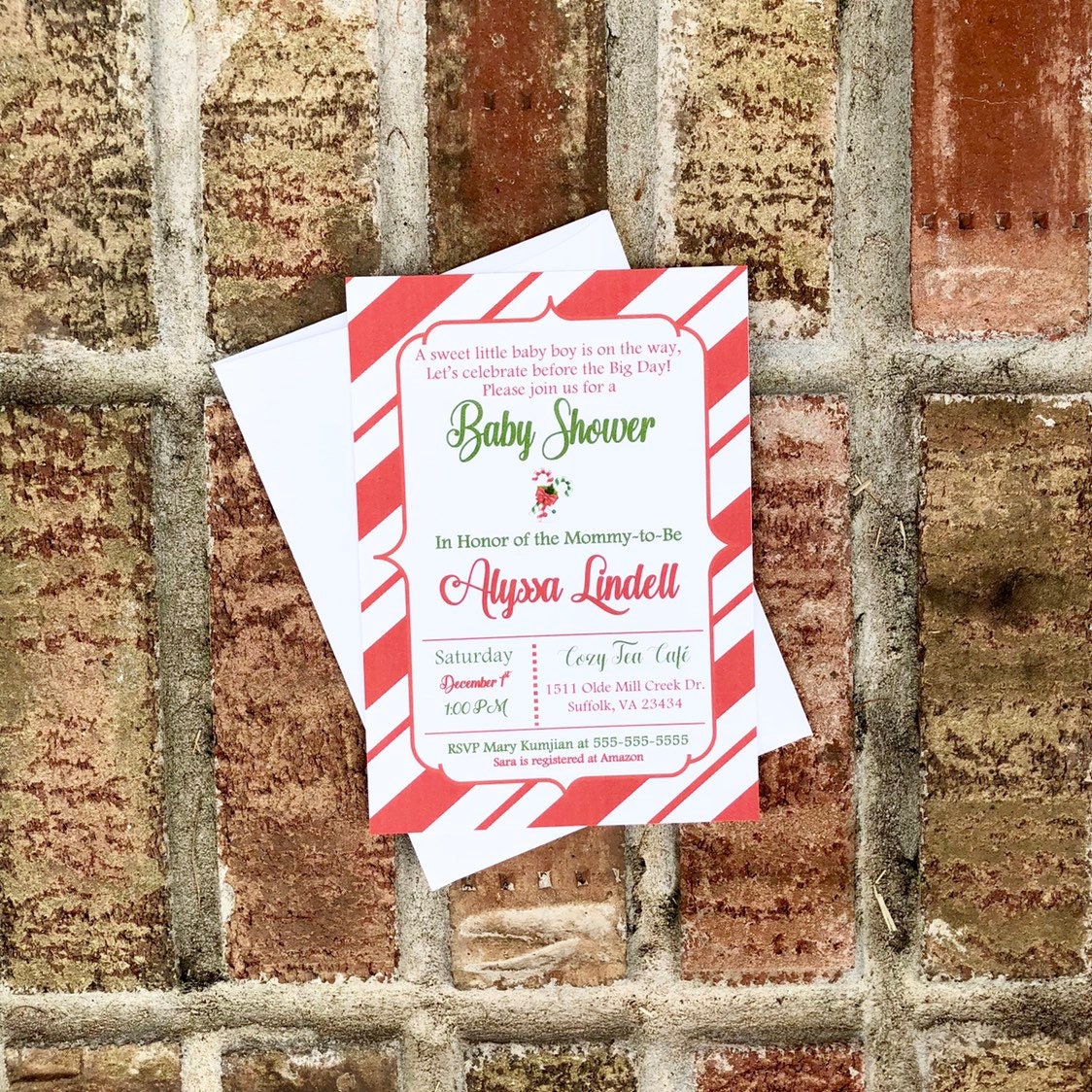 candy themed baby shower invitations