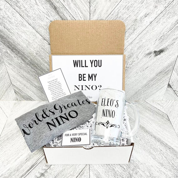 Personalized Nino Gift Box: Beer Mug & T-Shirt Proposal