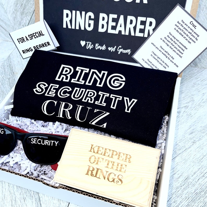 Ring Bearer Gift Set Ring Security Ring Bearer Proposal Etsy