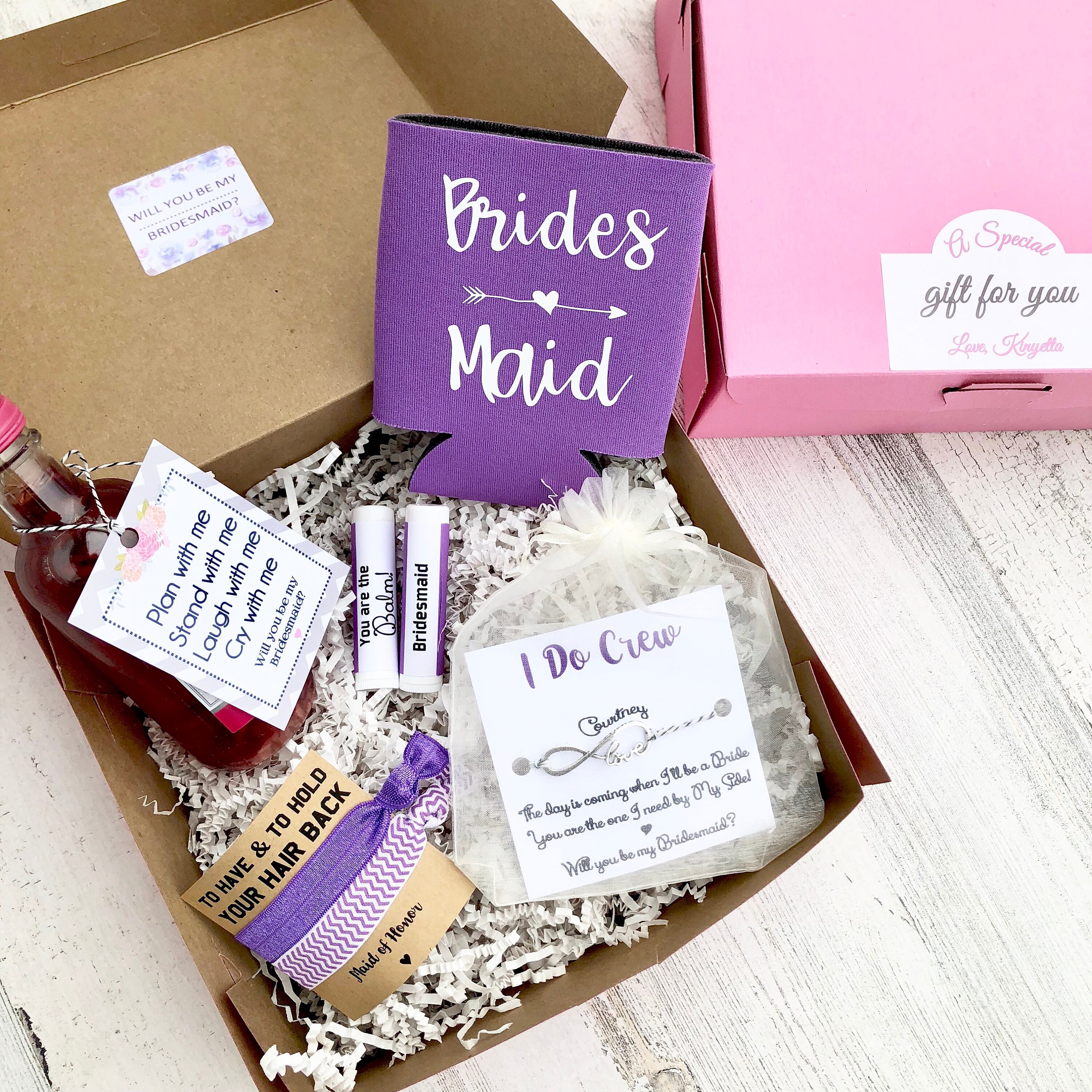 Bridesmaid Gift Boxes Proposals Will You Be My Bridesmaid Etsy