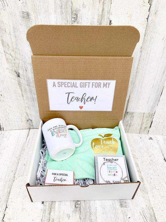 Teacher Gift Box Personalized Teacher Gift Teacher Gift Etsy
