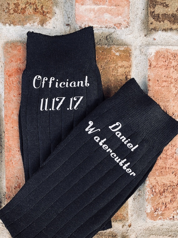 Officiant Socks - Special socks for the wedding Officiant - Gift for Officiant - wedding socks