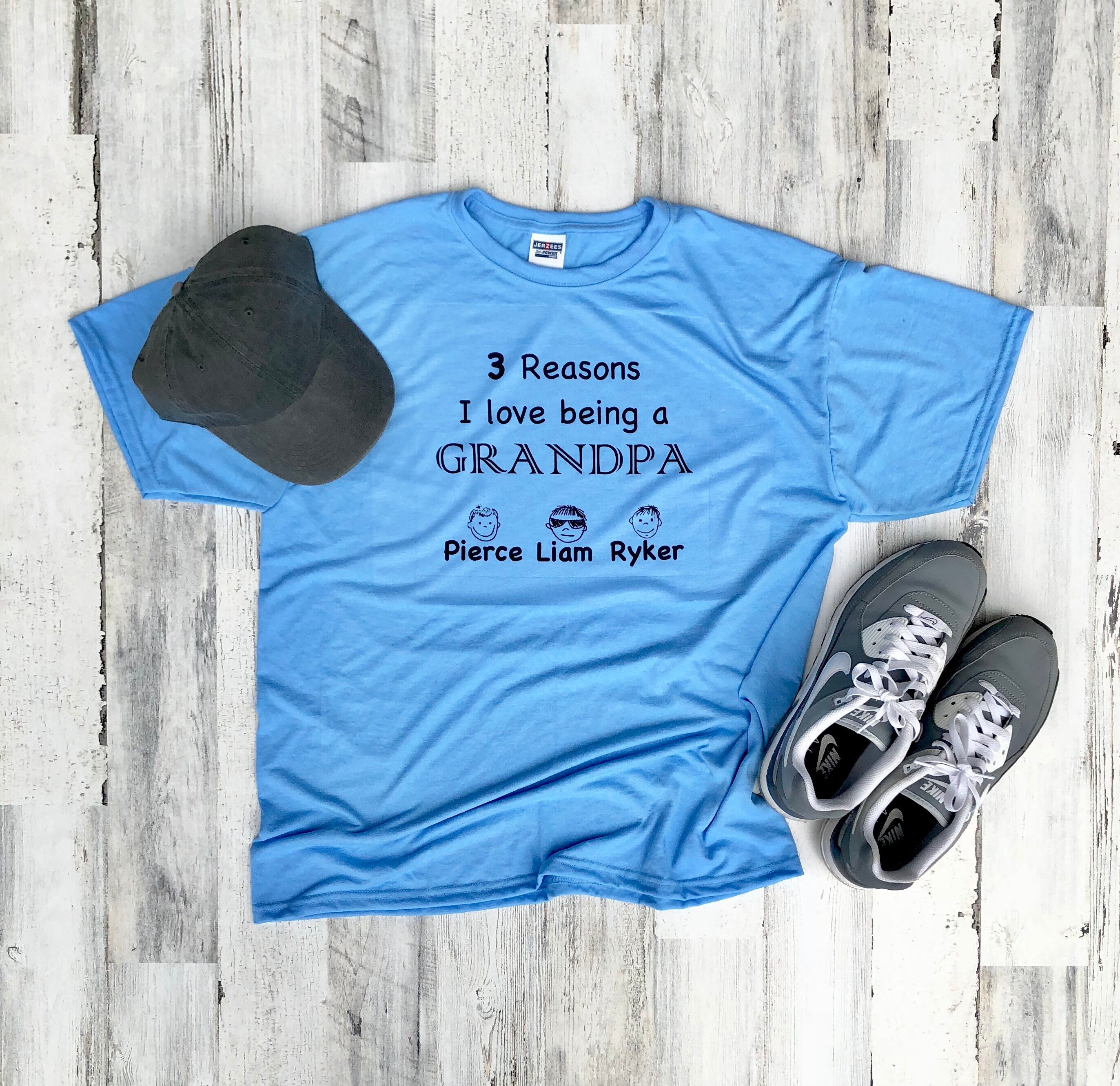 Download Fathers Day Shirt Reasons I Love Being A Grandpa Shirt Dad Gift Father S Day Gift Personalized Shirt