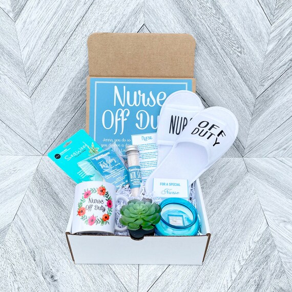 Nurse Gift Box: Spa Set, Mug, Slippers & Poem Card