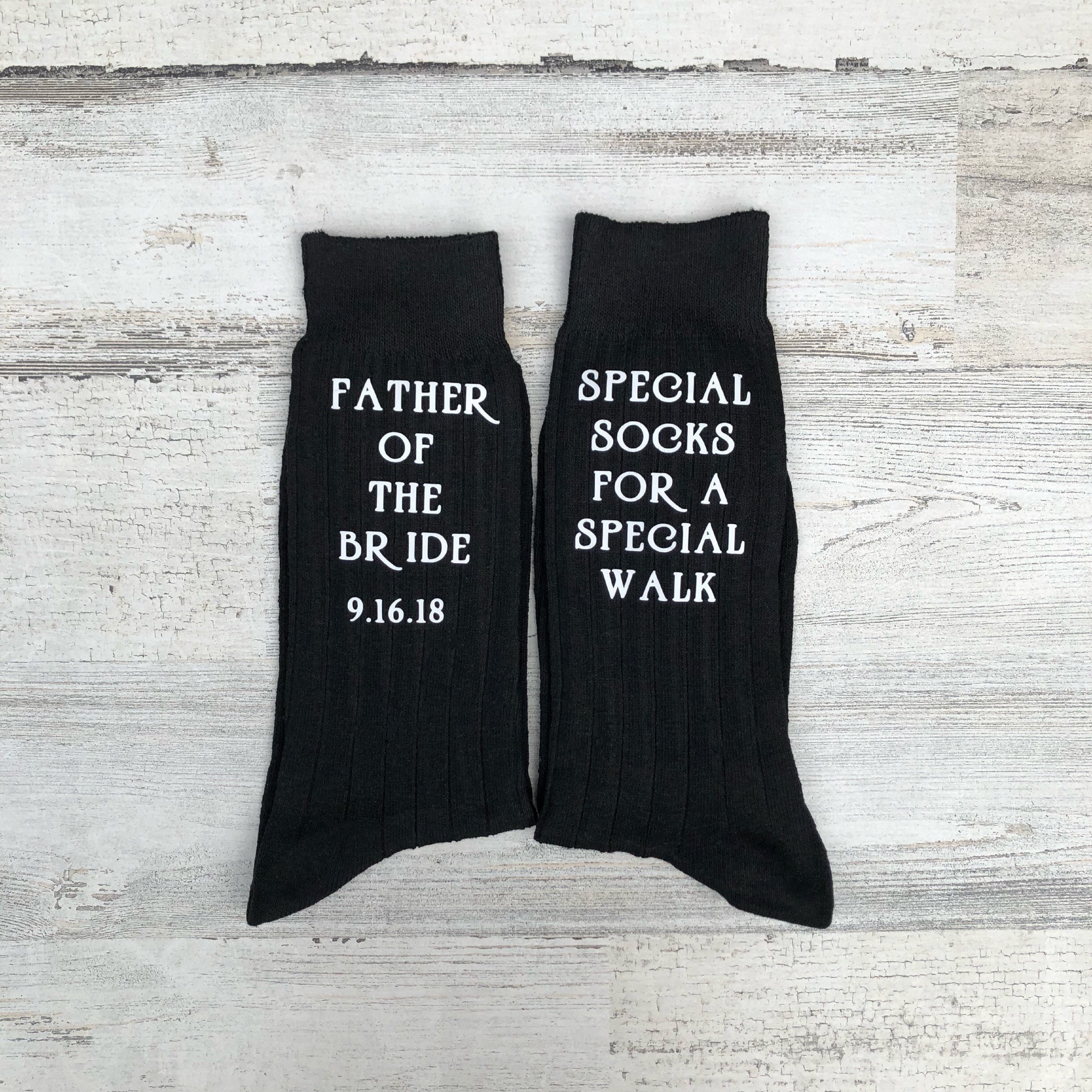 Special Socks for a Special Walk - Socks for the Wedding Day - Father ...