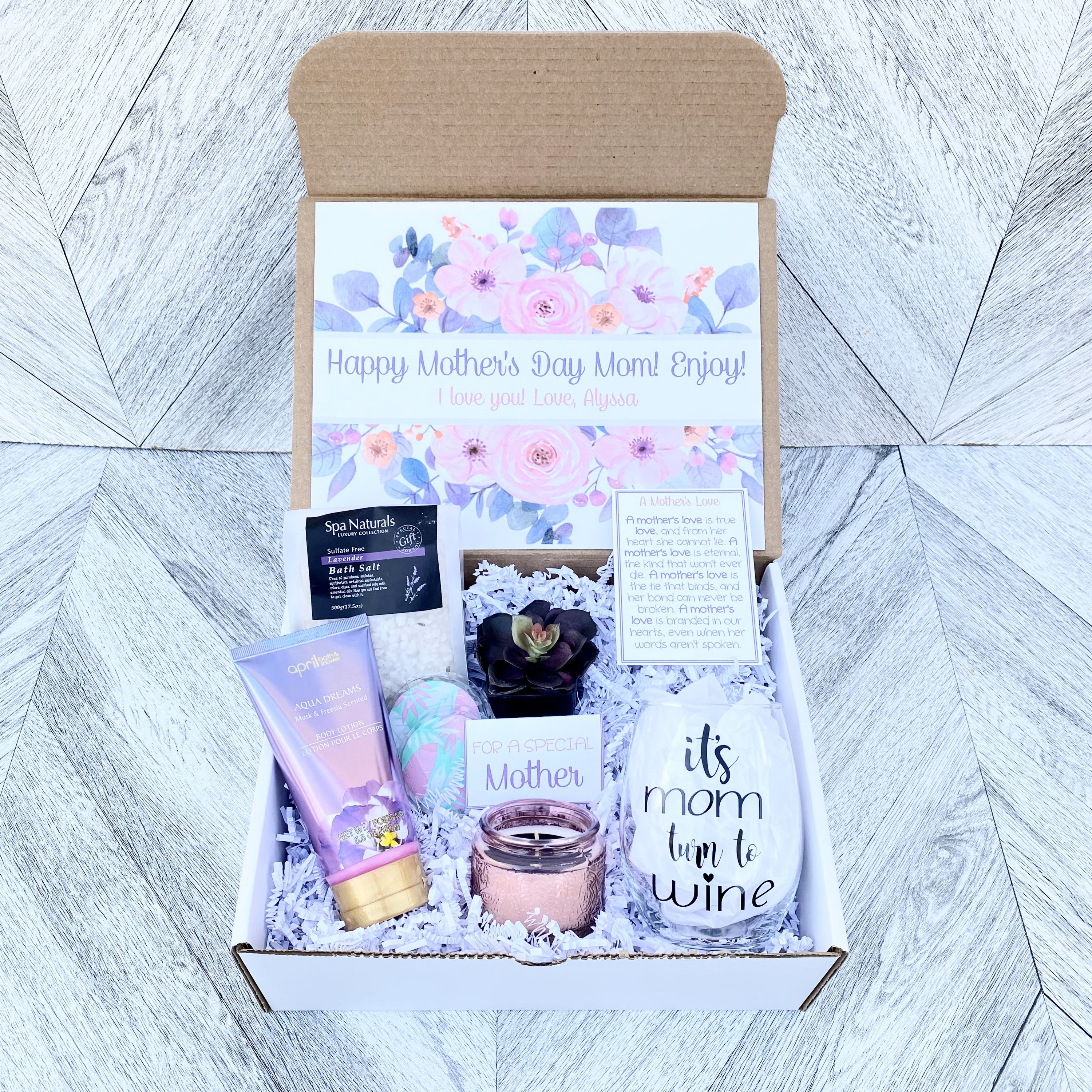 Mother's Day Gift - Mom Spa Gift Set - Pamper Yourself Spa gift box Set