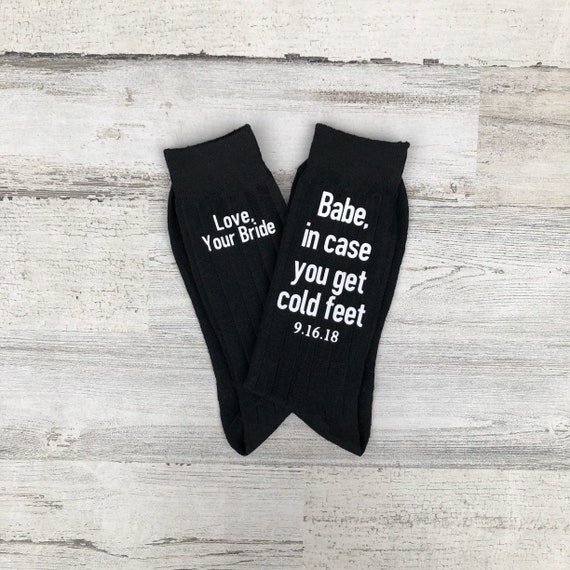 Groom Gift Socks: Funny Wedding Day Gift from Bride