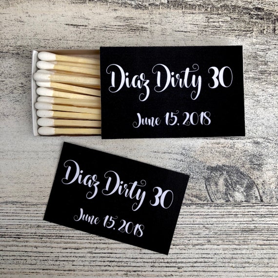 Customizable Matchbox Favor Labels: Birthday, Wedding