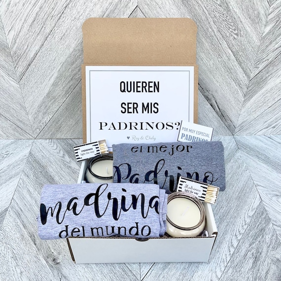 Personalized Padrinos Gift Box: Will You Be My Padrinos?