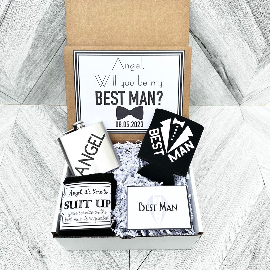 Best Man Gift Boxes Thank You for Being My Best Man or Groomsman