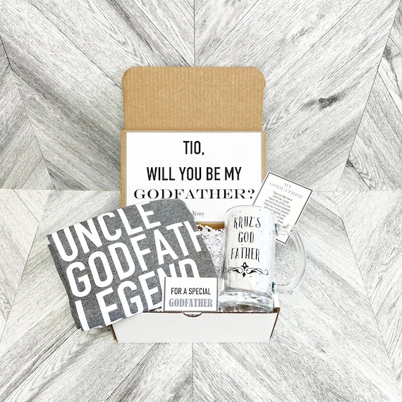 Personalized Godfather Proposal Box: Uncle Legend Gift Set
