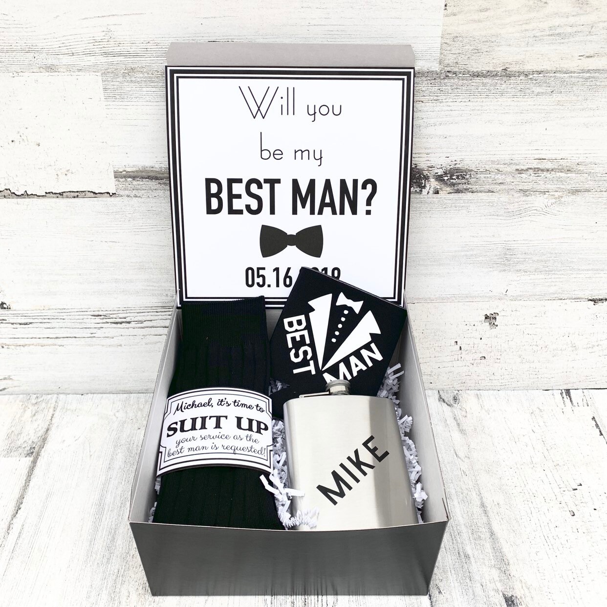Best Man Gift Boxes Thank you for being my Best Man or Groomsman