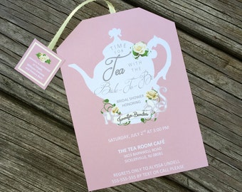 Printable Tea Party Shower Invitations Tea Pot Style