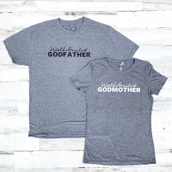 Godparents Gift Set: "World's Greatest" Shirts & Mugs