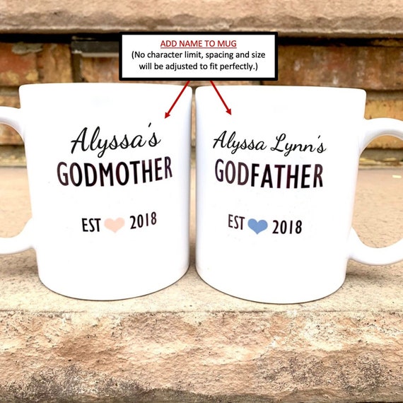 Add Child's Name to Mug: Godparent Gift (Add-On)
