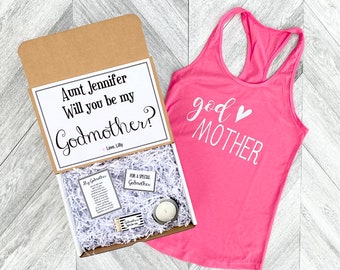 Godmother Gift - Godmother Box - Godmother Proposal - Personalized Godmother Gift - Will you be My Godmother Box