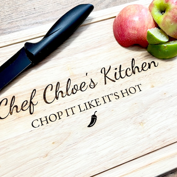 Wood Engraved Custom Cutting Board - Personalized Chef Gift