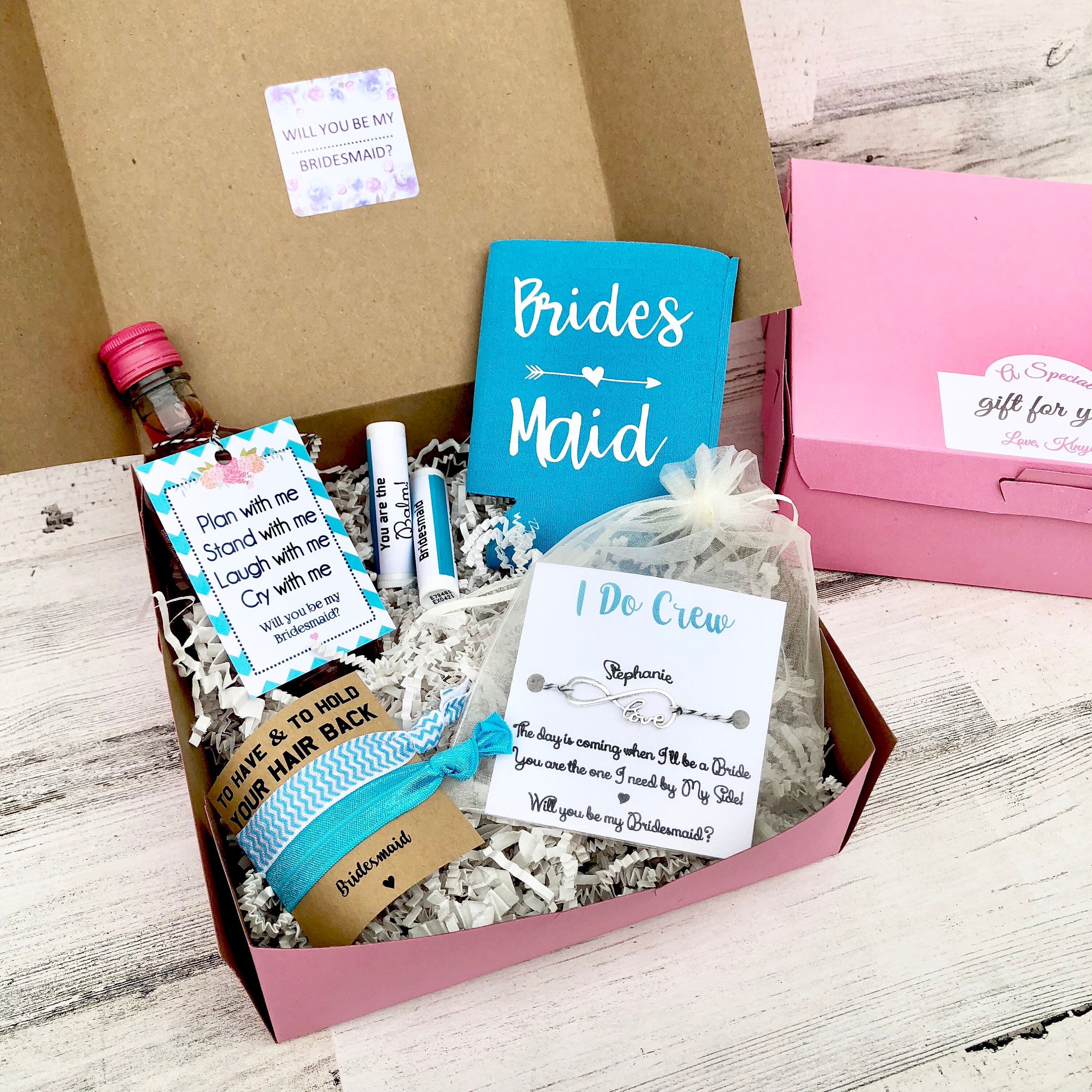 bridesmaid gift boxes proposals