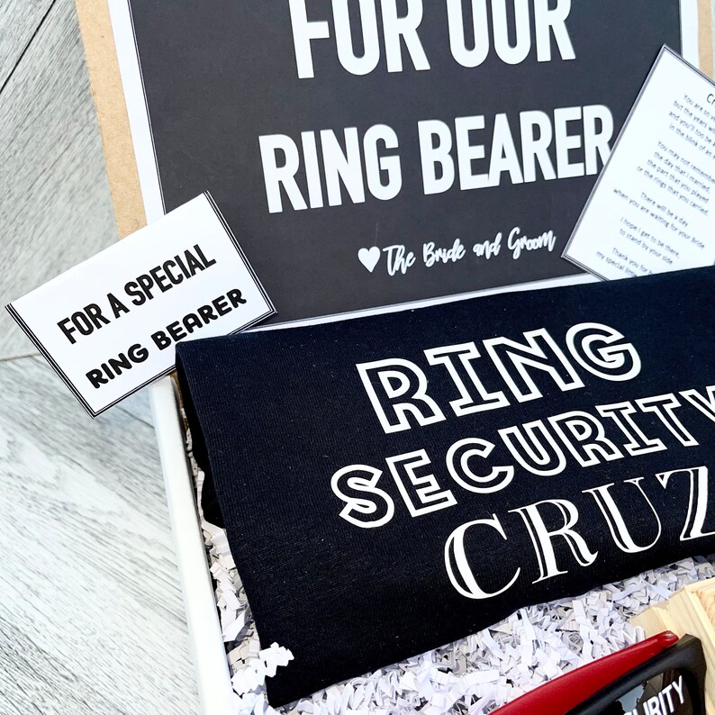 Ring Bearer Gift Set Ring Security Ring Bearer Proposal Etsy