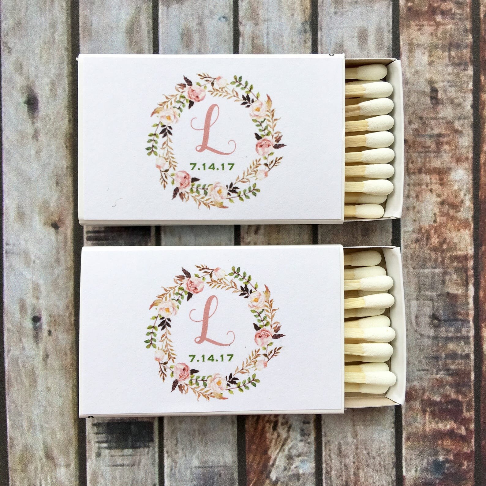 Blank White Matchboxes With Matches Can Be Added on to Match Etsy