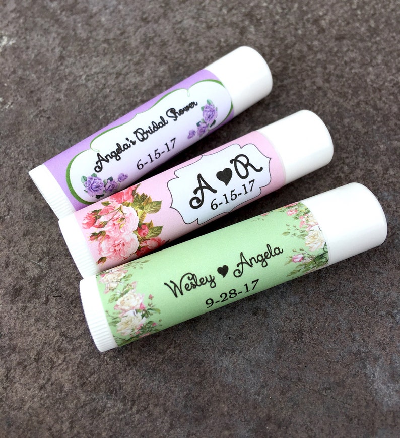 Lip Balm Favors / Chapstick Favors Bridal Shower / Baby