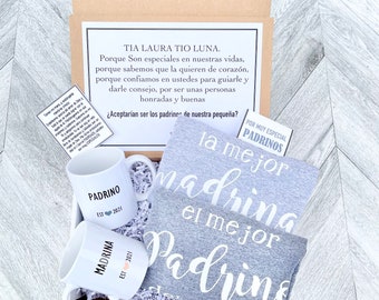 Padrinos Box - Personalized Padrino and madrina Gift - Will you be My padrinos Box