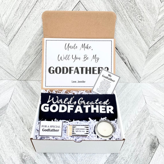 Personalized Godfather Gift Box: 'Will You Be My Godfather?'