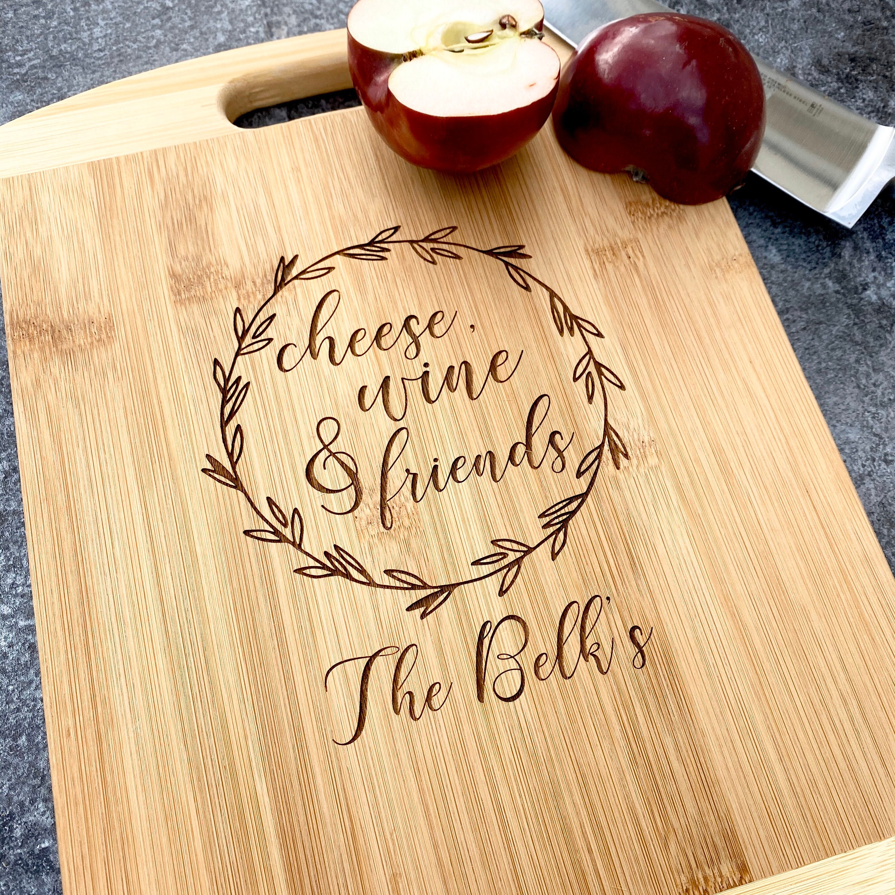 Wood Engraved Custom Cutting Board Anniversary or Wedding Etsy