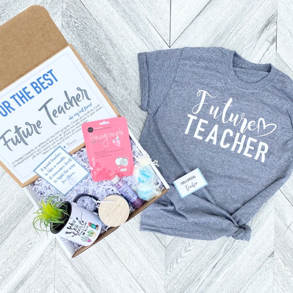 Future Teacher Gift Box Set - Complete Teacher Graduate Spa Set with Mug and Shirt - Prospective Teacher