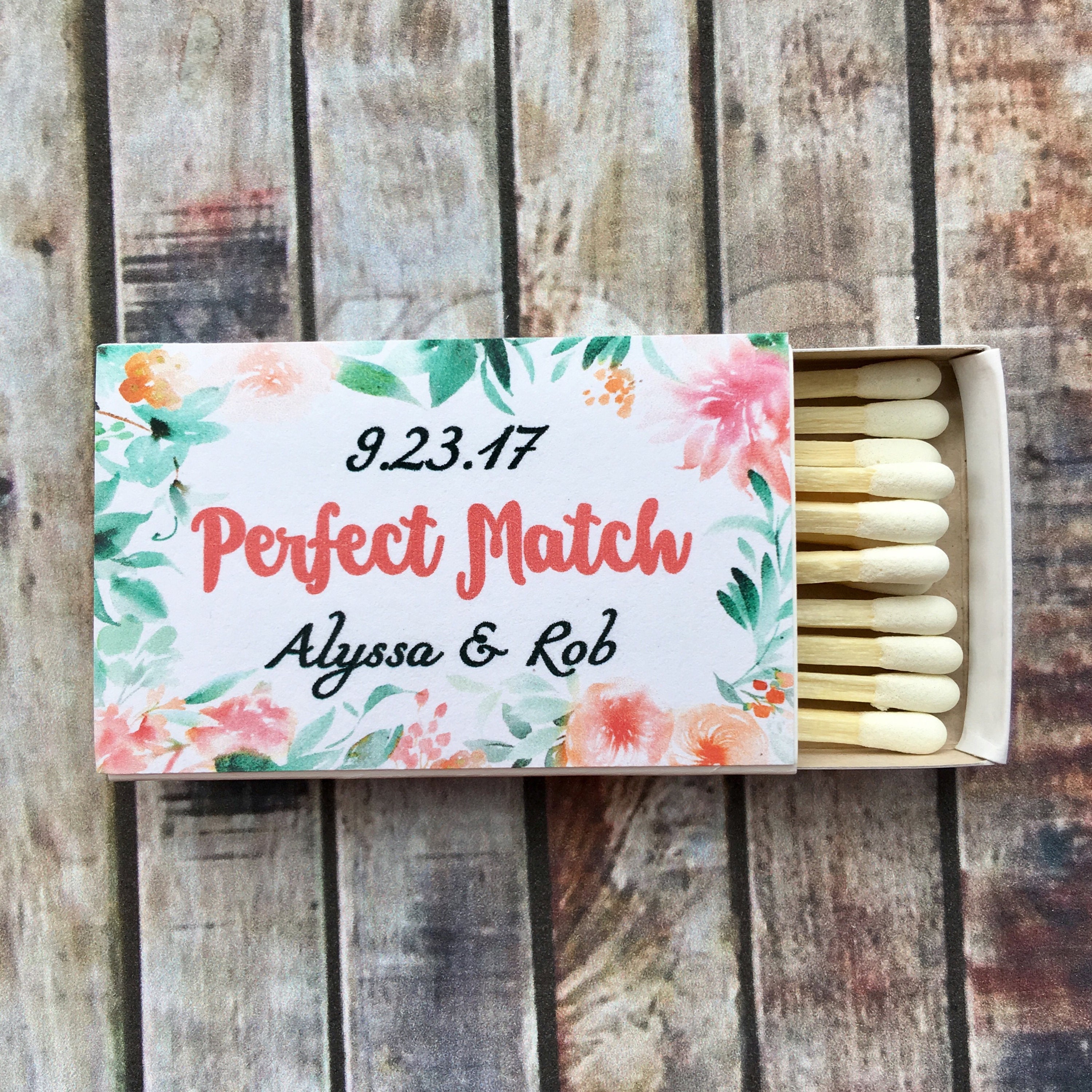 matchbook favor matchbook favor
