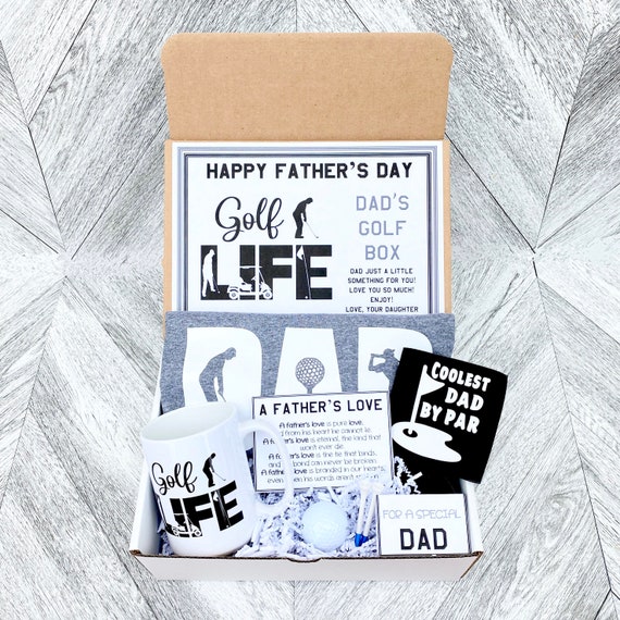 Father's Day Golf Gift Box: Shirt, Mug, Golf Set & Coolie
