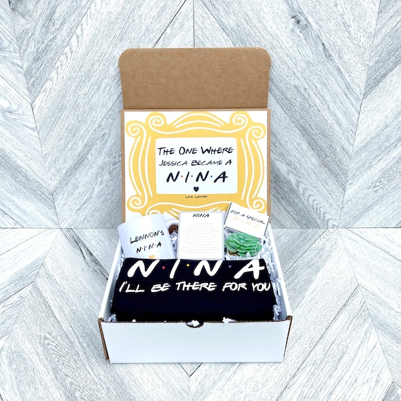 Personalized Nina Gift Box: Mug, Tank Top & Succulent