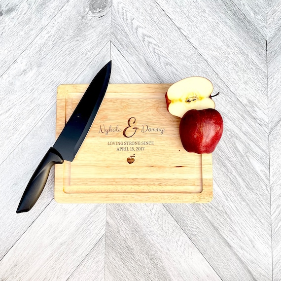 Wood Engraved Custom Cutting Board: Personalized Chef Gift