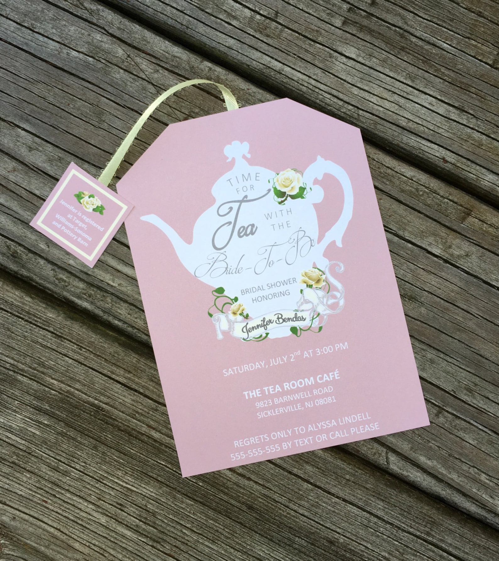 Tea Party Shower Invitations Tea Pot Style With Envelopes - Etsy