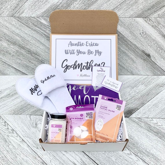 Personalized Godmother Spa Gift Box: Godmother Proposal