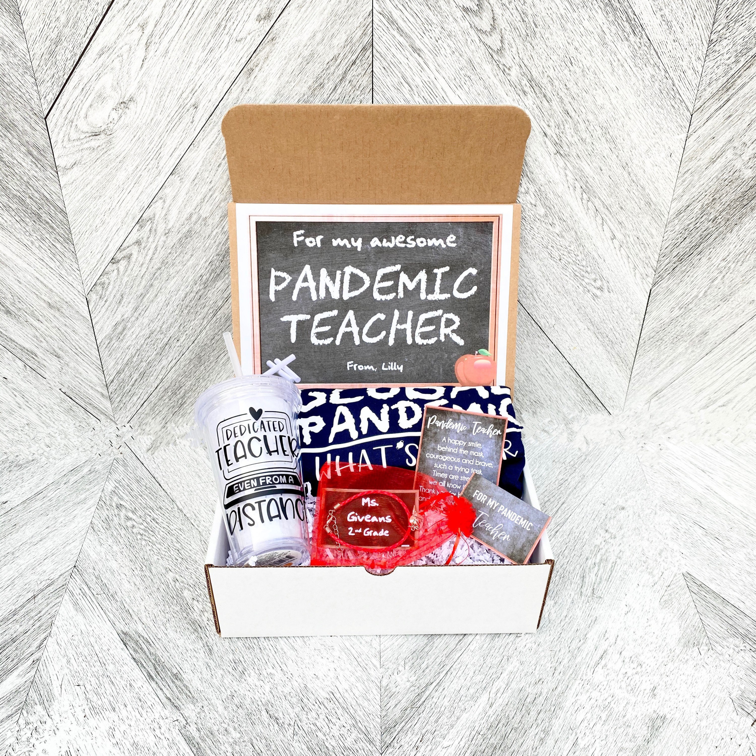 Pandemic Teacher gift Box - Personalized Teacher Gift Box ...