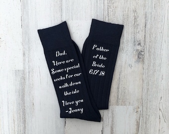 Customizable- Dad Of All Our Walks This One is My Favorite Socks for the Wedding Day - Fatherof the Bride Socks