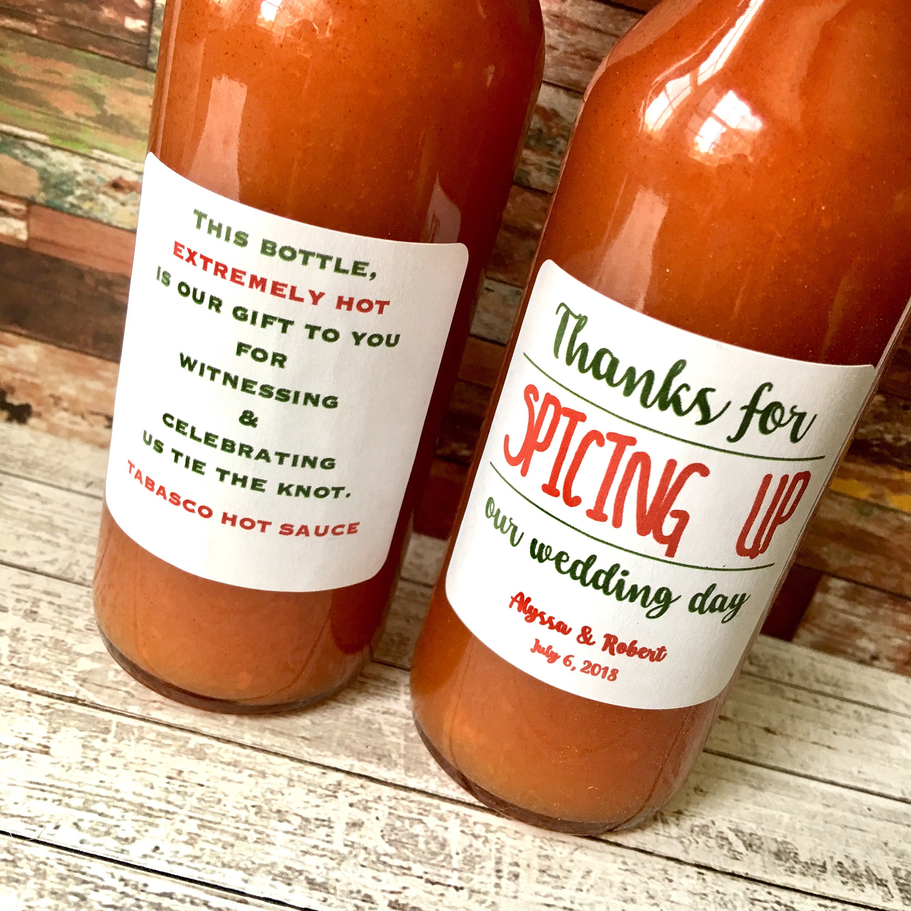 2 Spicing up Labels front and back- Thanks for Spicing up ...