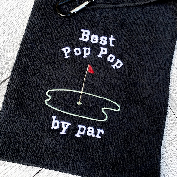 Pop Pop Golf Towel - Personalized Embroidered Golf Towel - PopPop Golf Towel - Pop Pop gift