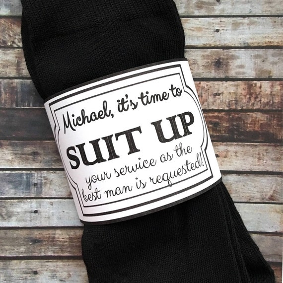 Best man Socks and Sleeves Will you be my Best man Best Etsy