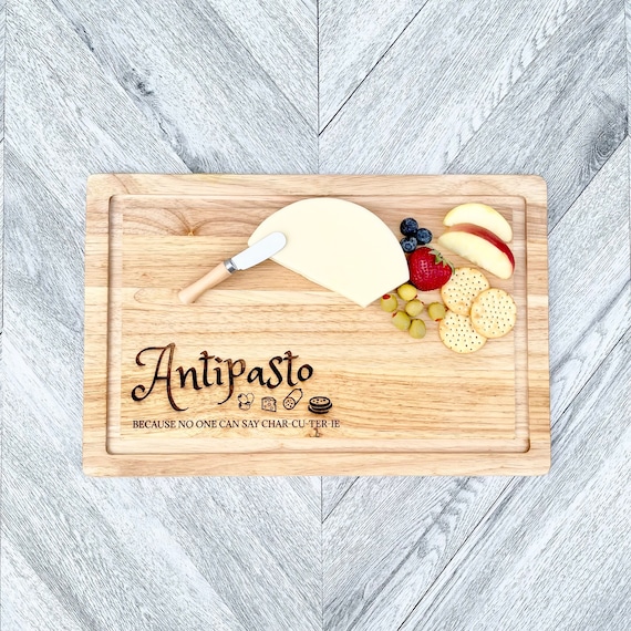 Engraved Wood Antipasto Board: Funny Charcuterie Gift