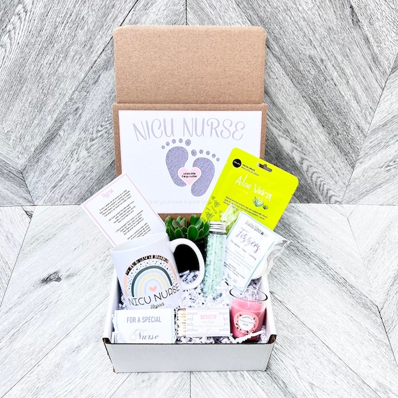 NICU Nurse Gift Box: Personalized Mug, Spa Set & Poem Card