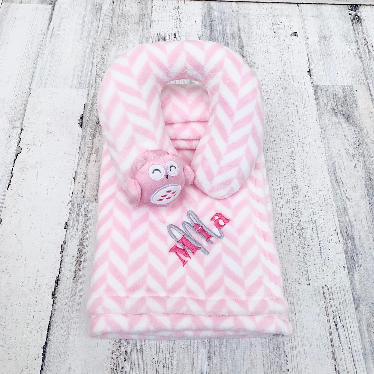 personalized baby pillow and blanket