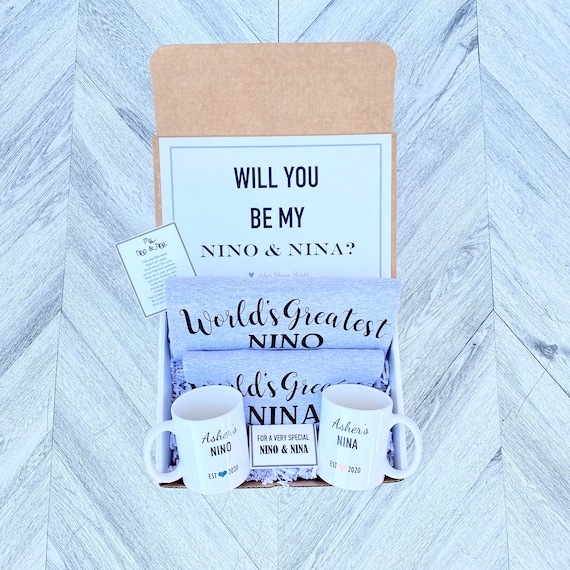 Personalized Nino and Nina Gift Box: Shirts & Mugs