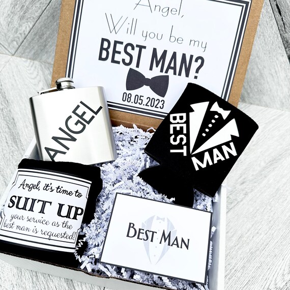 Best Man Gift Boxes - Thank you for being my Best Man or Groomsman  - Proposals - Will you be my Best Man Gift Box