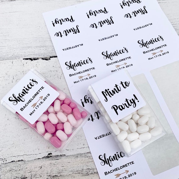 Custom Bachelorette Tic Tac Labels: Party Favors