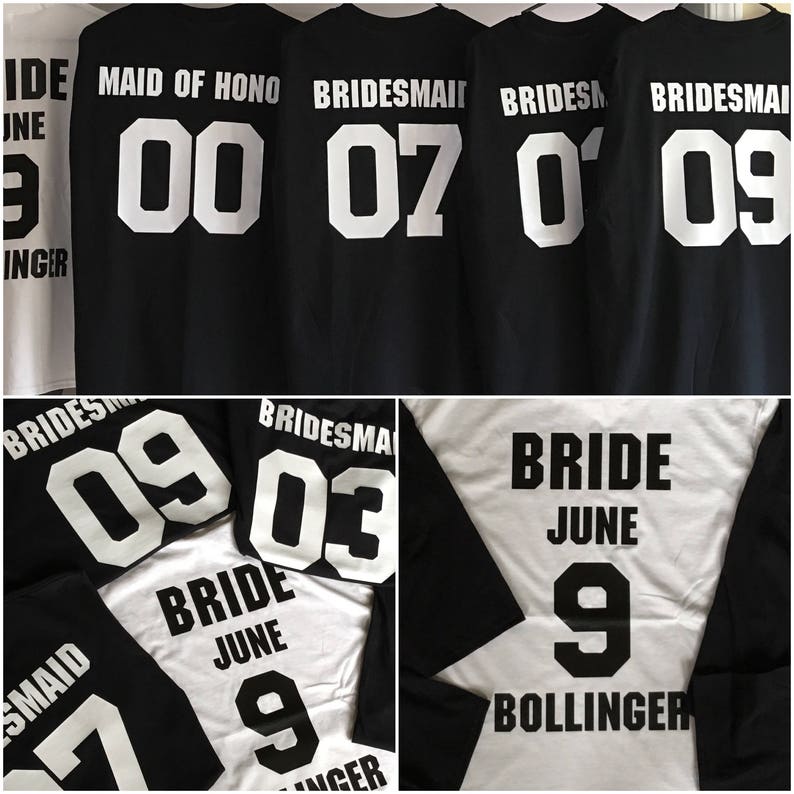 Bridal Party Shirts Years Known the Bride with Title of Each Etsy
