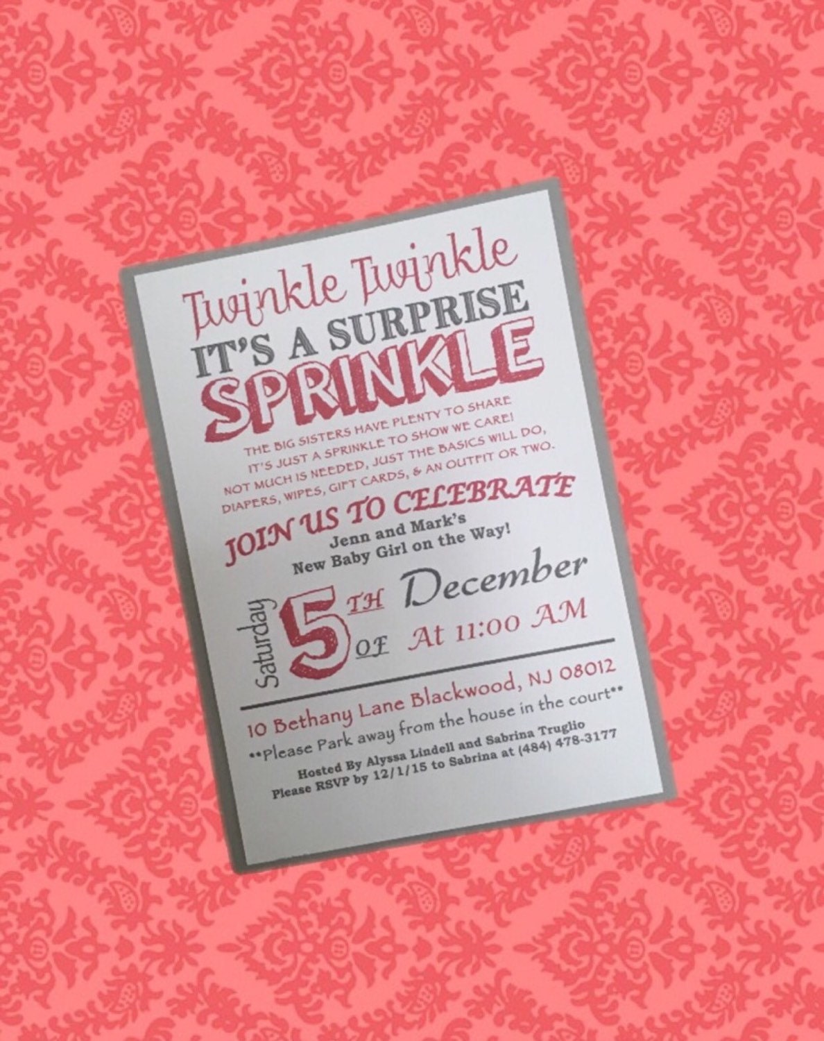 twinkle twinkle its a sprinkle invitation